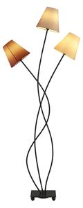 Lampadar Lindby, Melis, Gri, Camera de zi, Țesătură / Textil, Modern