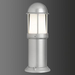 LCD Lampă cu postament Marco din aluminiu, argintiu, reglabil, Gri, Metal, Modern