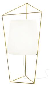 Lampă de masă kdln, Tatu, reglabil, Auriu / Alamă, Camera de zi, Sticlă, Design