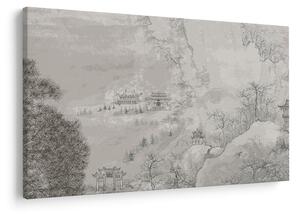 Tablou - Peisaj chinezesc (90x60 cm)