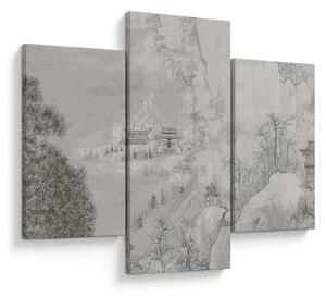 Tablou - Peisaj chinezesc (90x60 cm)