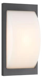 LCD Aplică LED pentru exterior 068LED, grafit, oțel inoxidabil, 33 cm, IP44, Negru, Metal, Modern