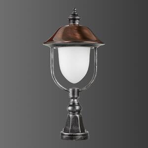 LCD Lampă cu soclu 1157, negru/coper, reglabil, Negru, Metal, Antichitate