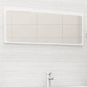 Oglindă de baie, alb, 100x1,5x37 cm, PAL