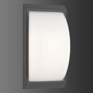 LCD Aplică LED pentru exterior 053 din oțel inoxidabil, grafit, Negru, Sticlă, Modern
