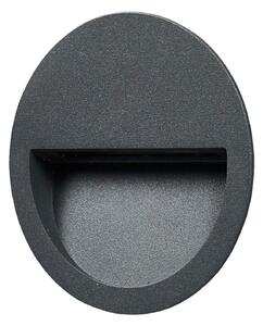 Loya Round Aplice Perete Încastrată de Exterior Dark Grey