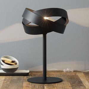 Domiluce Lampă de masă Tornado, negru, Negru, Camera de zi / sufragerie, Metal, Modern