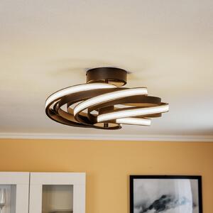 Domiluce Plafonieră LED Zoya, negru mat, reglabil, Negru, Camera de zi / sufragerie, Metal, Modern
