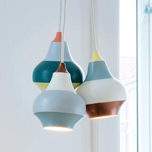 Louis Poulsen Cirque lampă susp., roșu, 15 cm, reglabil, Multicolor, Camera de zi / sufragerie, Metal, Design