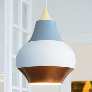 Louis Poulsen Cirque lampă susp., galben, 38 cm, reglabil, Multicolor, Camera de zi / sufragerie, Metal, Design