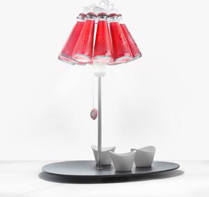 Lampă de masă Ingo Maurer, Campari Bar, Roșu, Camera de zi, Sticlă, Design
