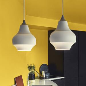 Louis Poulsen Cirque - lampă susp. gri, 22 cm, reglabil, Gri, Camera de zi / sufragerie, Metal, Design