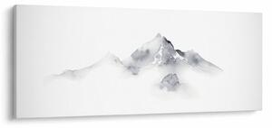 Tablou - Pictură cu cerneală de munți (120x50 cm)