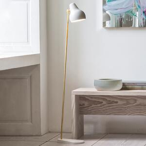 Louis Poulsen VL38 - lampă de podea LED, alb, reglabil, Alb, Camera de zi / sufragerie, Metal, Design