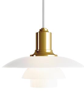 Louis Poulsen PH 2/1 lampă suspendată sticlă alamă, reglabil, Auriu / Alamă, Camera de zi / sufragerie, Sticlă, Design