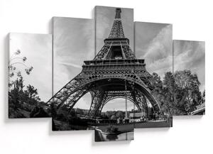 Tablou - Turnul Eiffel, alb-negru (150x105 cm)