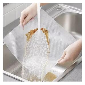 Covoras antiderapant pentru protectie sertar, impermeabil, 300 x 50 cm, alb