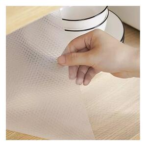 Covoras antiderapant pentru protectie sertar, impermeabil, 300 x 50 cm, alb