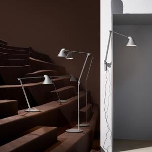 Louis Poulsen NJP lampă podea LED 3.000K gri desc., reglabil, Gri, Camera de zi / sufragerie, Metal, Design