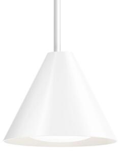 Louis Poulsen Keglen lampă susp. LED 17,5cm alb, reglabil, Alb, Camera de zi / sufragerie, Metal, Design