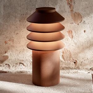 Louis Poulsen Bysted Garden, 25 cm, placă de bază, corten, 927, Maro / Rugină, Aluminiu, Design