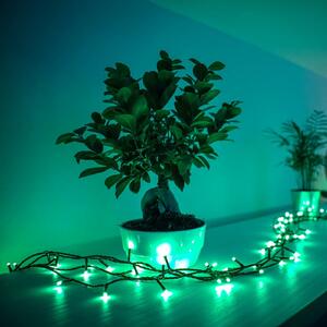 Twinkly Twinkly RGB ghirlandă luminoasă, negru, 250 lumini 20m, reglabil, Negru, Plastic