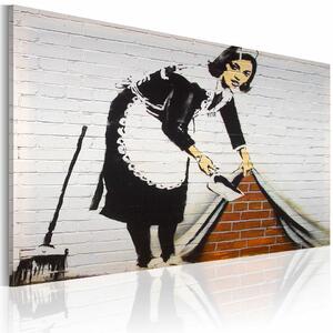 Tablou - Cleaning lady (Banksy)