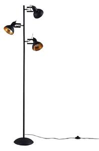 Lampadar Lindby, Lilly, Negru, Camera de zi, Metal, Design industrial