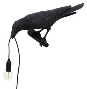 Lampă de masă SELETTI, Bird Lamp, Negru, Camera de zi, Plastic, Design