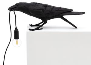 Lampă de masă SELETTI, Bird Lamp, Negru, Camera de zi, Plastic, Design