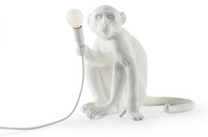 Lampă de masă SELETTI, Monkey Lamp, Alb, Camera de zi, Plastic, Design