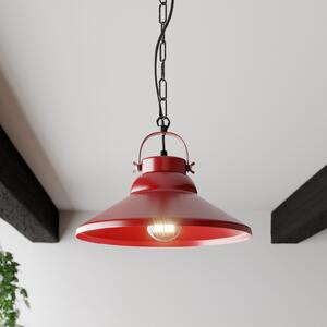Luminex Lampă suspendată Iron, roșu, reglabil, Roșu, Camera de zi / sufragerie, Metal, Vintage
