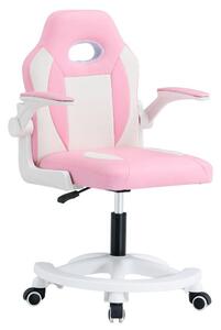 Scaun rotativ pentru copii ODELIO (roz + alb). 1091555