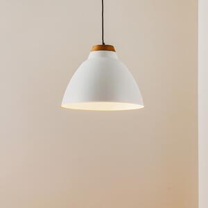 Luminex Lampă suspendată Skal, alb, reglabil, Alb, Camera de zi / sufragerie, Metal, Modern