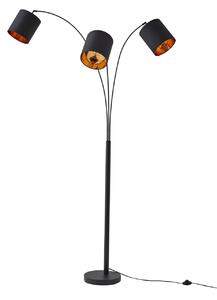 Lampadar Lindby, Nanika, Negru, Camera de zi, Metal, Modern