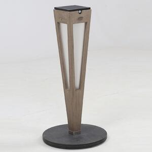 Les Jardins Lanternă solară Tecka LED cu senzor, 52 cm, Duratek, reglabil, Gri, Spot de exterior / vârf de pământ