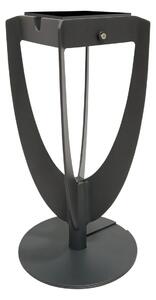 Les Jardins Lampă solară LED Tulip cu picior de sprijin, gri, Gri, Metal, Piedestal pentru exterior