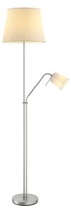 Lampadar Lindby, Nantwin, Alb, Camera de zi, Țesătură / Textil, Modern