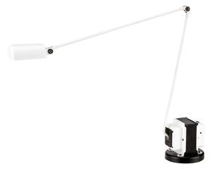 Lumina Daphine Lampă de masă cu LED 3.000K, alb, reglabil, Alb, Studiu / Birou, Metal, Modern