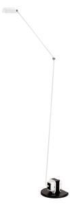 Lumina Daphine Lampă de podea cu LED 3.000K, alb, reglabil, Alb, Studiu / Birou, Metal, Modern