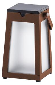 Les Jardins Felinar LED solar Tinka portabil, corten, reglabil, Maro / Rugină, Metal, Felinar