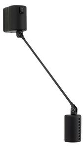 Lumina LUMINA Daphine Aplică de perete LED 3,000K 20cm negru, Negru, Camera de zi / sufragerie, Metal, Modern