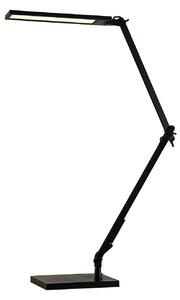 Lampă de masă Lindby, Antisa, reglabil, Negru, Studiu / Birou, Plastic, Modern