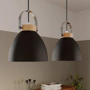 Lamkur Lampă suspendată Bergen, 2 becuri, grafit, reglabil, Negru, Camera de zi / sufragerie, Metal, Modern