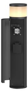 Lămpi de exterior Lucande, Corban, reglabil, Negru, Terasă, Aluminiu, Modern