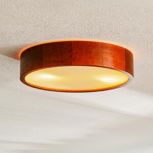 Envostar Kerio plafonieră Ø 37 cm pin rustic, reglabil, Lemn, Camera de zi / sufragerie, Lemn, Modern