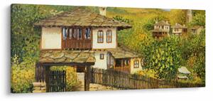 Tablou - Cabane în timpul verii (120x50 cm)