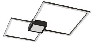 Plafoniere Lindby, Duetto, reglabil, Negru, Camera de zi, Metal, Modern