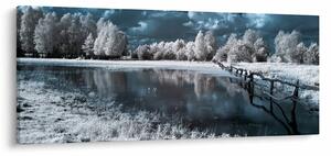 Tablou - Peisaj înghețat (120x50 cm)