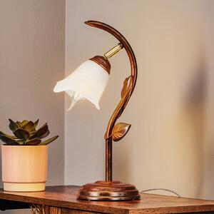 Lamkur Lampa de masă Siena, design florentin, înălțime 40 cm, Maro / Rugină, Camera de zi / sufragerie, Metal, Florentin